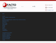 Tablet Screenshot of facto.org.br